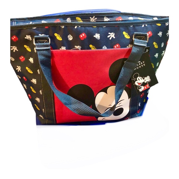Disney Mickey Mouse 24 can water resistant insulated cooler tote bag brand‎ new - Picture 3 of 16